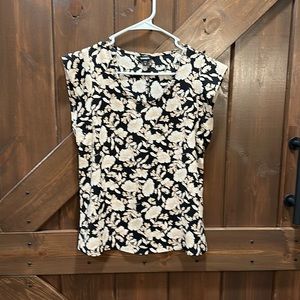 Express Black Floral Top